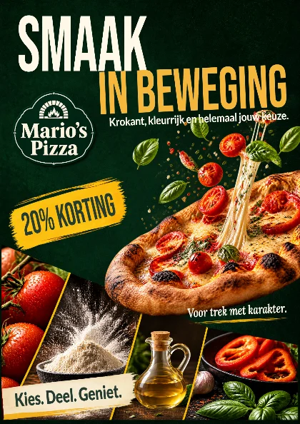 Mario's Pizza · voorbeeld 2 — voorkant
