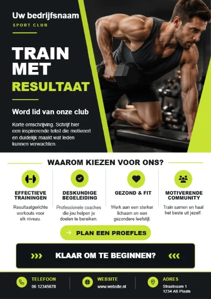 Train met resultaat