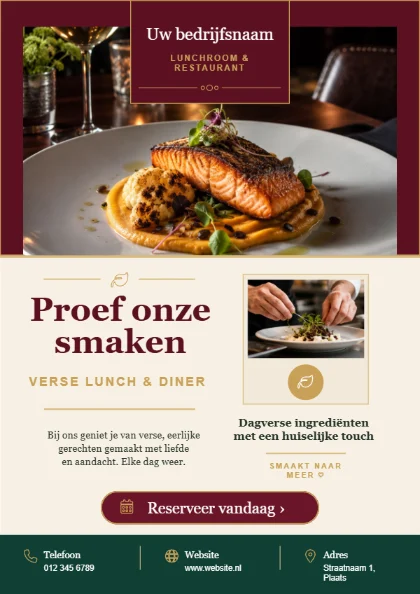 Proef onze smaken — voorkant